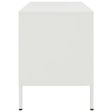 Meuble TV blanc 68x39x50,5 cm acier