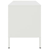 Meubles TV 2 pcs blanc 68x39x50,5 cm acier