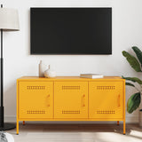 Meuble TV jaune moutarde 100,5x39x50,5 cm acier