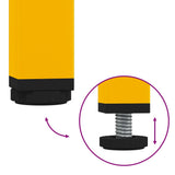 Meuble TV jaune moutarde 100,5x39x50,5 cm acier