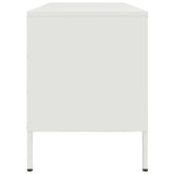 Meuble TV blanc 100,5x39x50,5 cm acier