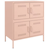 Buffet rose 68x39x79 cm acier