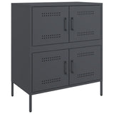 Buffet anthracite 68x39x79 cm acier