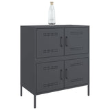 Buffet anthracite 68x39x79 cm acier