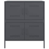 Buffet anthracite 68x39x79 cm acier