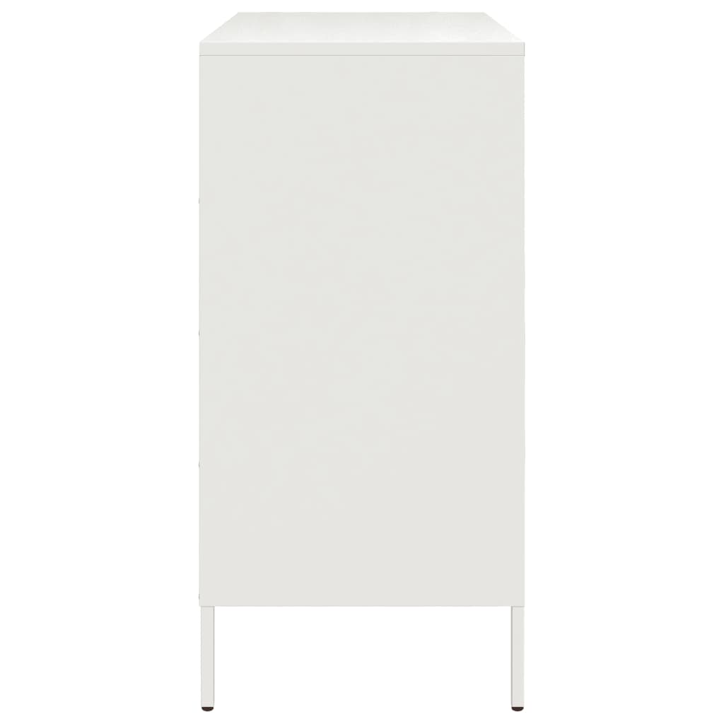 Buffet blanc 68x39x79 cm acier