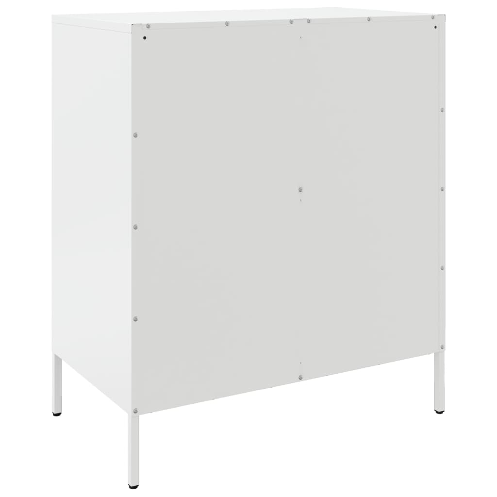 Buffet blanc 68x39x79 cm acier