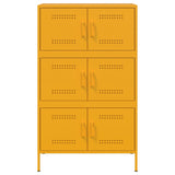 Buffet haut jaune moutarde 68x39x113 cm acier