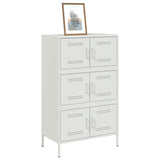 Buffet haut blanc 68x39x113 cm acier