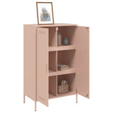 Buffet haut rose 68x39x113 cm acier