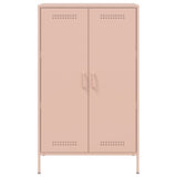 Buffet haut rose 68x39x113 cm acier