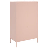 Buffet haut rose 68x39x113 cm acier