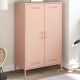 Buffet haut rose 68x39x113 cm acier