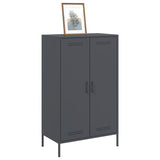 Buffet haut anthracite 68x39x113 cm acier