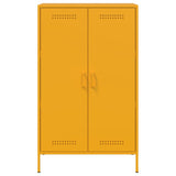 Buffet haut jaune moutarde 68x39x113 cm acier