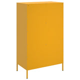 Buffet haut jaune moutarde 68x39x113 cm acier