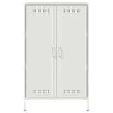 Buffet haut blanc 68x39x113 cm acier