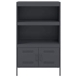 Buffet haut anthracite 68x39x113 cm acier