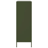 Buffet haut vert olive 68x39x113 cm acier