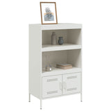 White high sideboard 68x39x113 cm steel