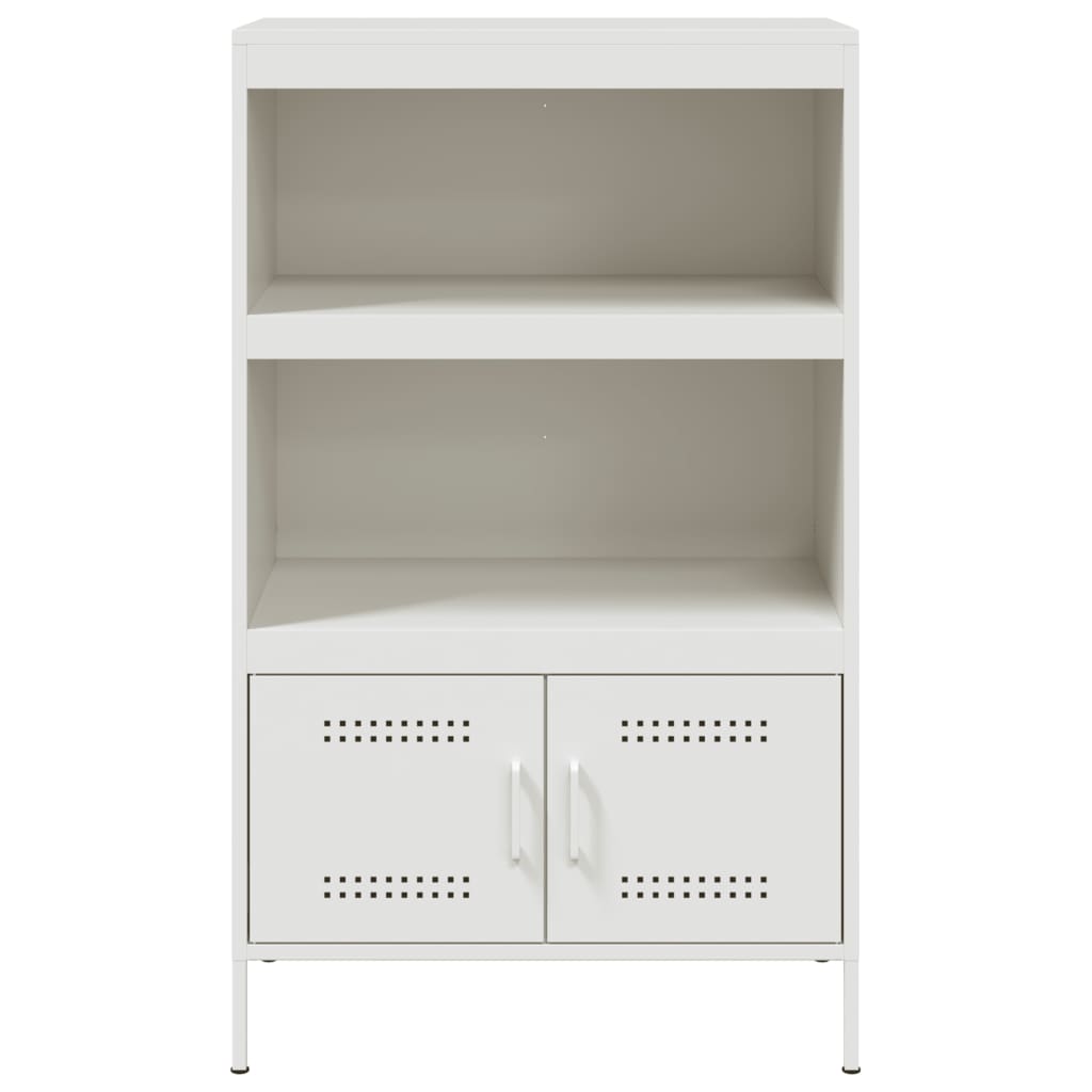 White high sideboard 68x39x113 cm steel