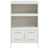 White high sideboard 68x39x113 cm steel