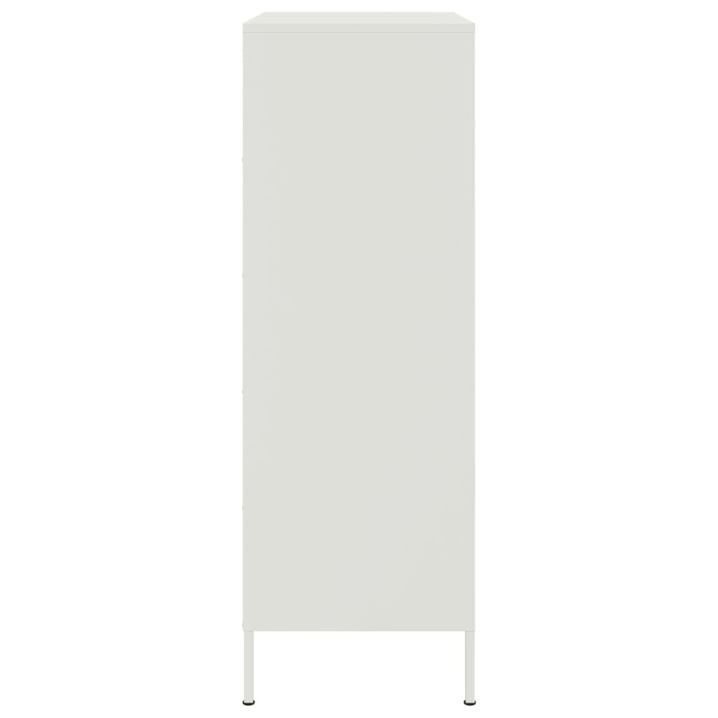 White high sideboard 68x39x113 cm steel