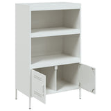 White high sideboard 68x39x113 cm steel