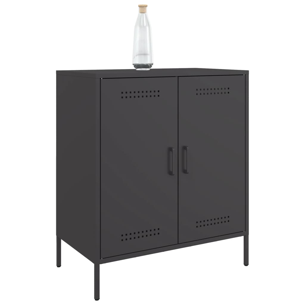 Black sideboard 68x39x79 cm steel