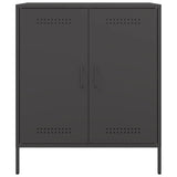 Buffet noir 68x39x79 cm acier