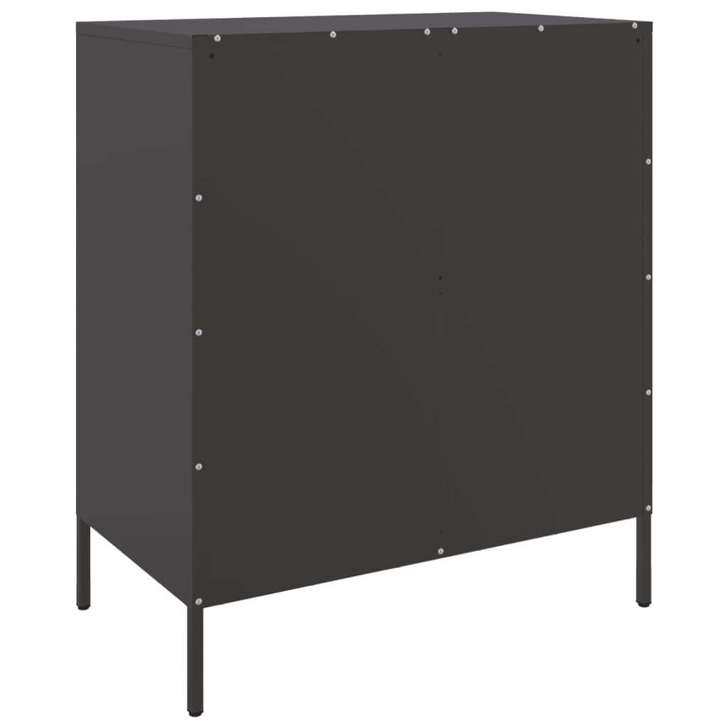 Black sideboard 68x39x79 cm steel