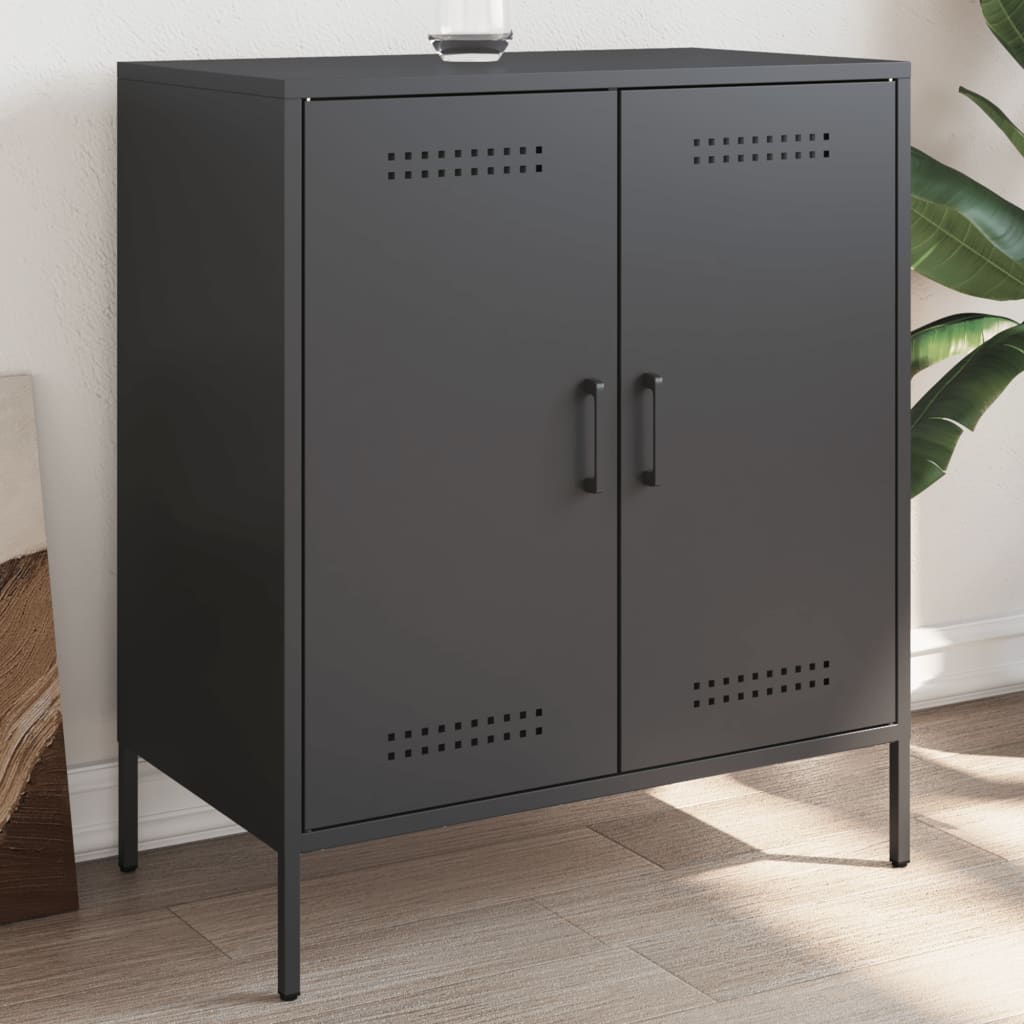 Black sideboard 68x39x79 cm steel