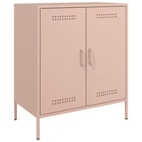 Rosa Sideboard 68x39x79 cm aus Stahl