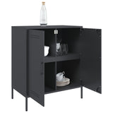 Buffet anthracite 68x39x79 cm acier