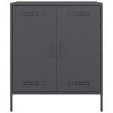 Buffet anthracite 68x39x79 cm acier