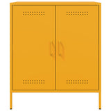 Buffet jaune moutarde 68x39x79 cm acier