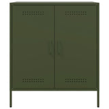 Buffet vert olive 68x39x79 cm acier