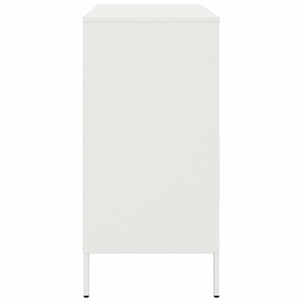 Buffet blanc 68x39x79 cm acier