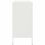 Buffet blanc 68x39x79 cm acier