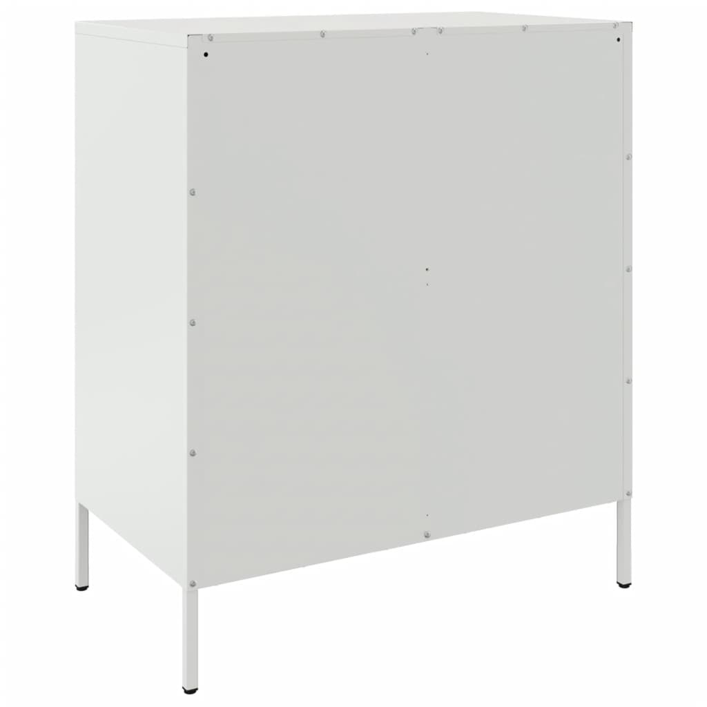 Buffet blanc 68x39x79 cm acier