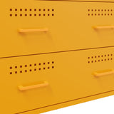 Buffet jaune moutarde 68x39x89 cm acier