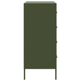 Buffet vert olive 68x39x89 cm acier