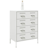 Buffet blanc 68x39x89 cm acier