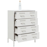 Buffet blanc 68x39x89 cm acier