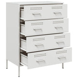 Buffet blanc 68x39x89 cm acier