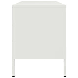 Meuble TV blanc 100,5x39x50,5 cm acier