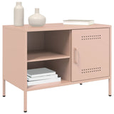 Meuble TV rose 68x39x50,5 cm acier