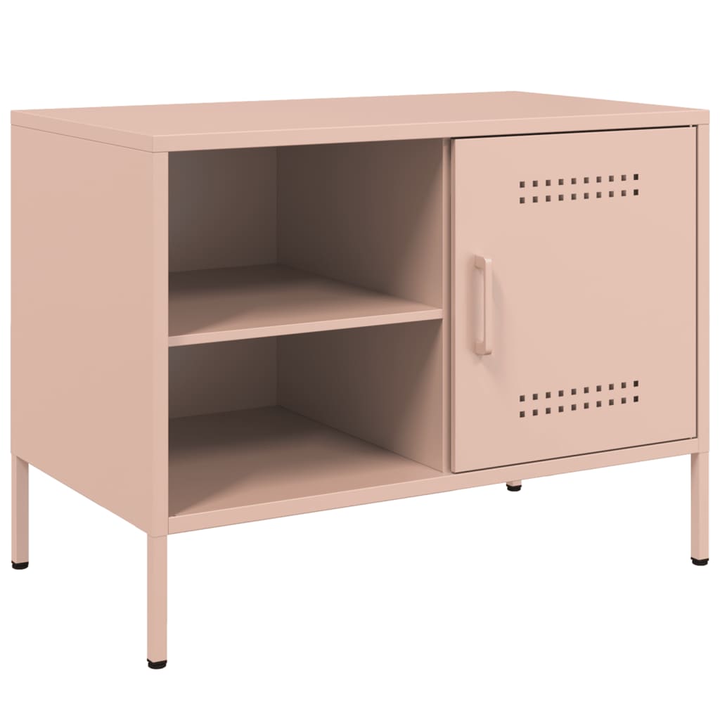 Meubles TV 2 pcs rose 68x39x50,5 cm acier