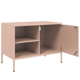 Meubles TV 2 pcs rose 68x39x50,5 cm acier