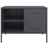 Meuble TV anthracite 68x39x50,5 cm acier